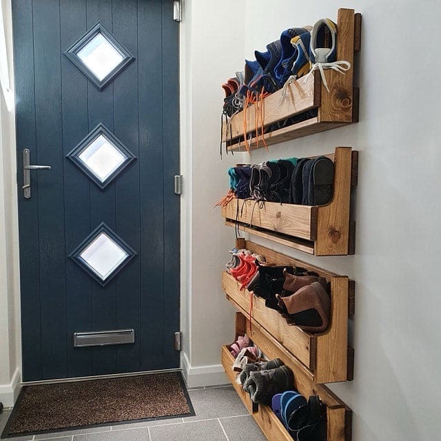 Wooden Shoe Rack